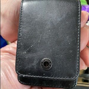 Coach leather card holder